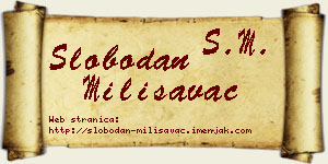 Slobodan Milisavac vizit kartica